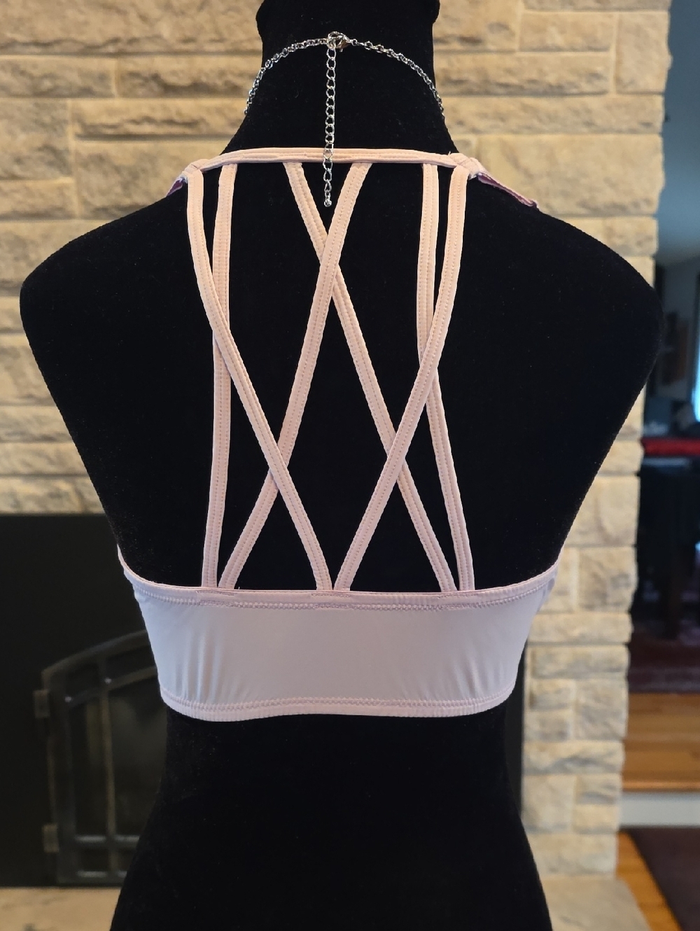 2/$25 xhilaration Lavender Front-Closure Racerback T-Shirt Bra. Size 36D - Picture 3 of 4